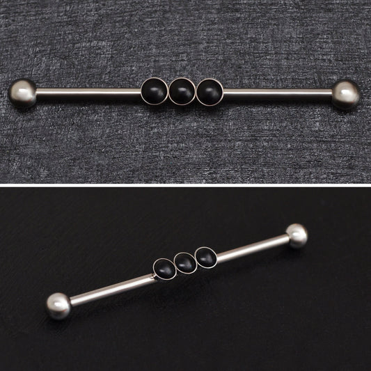 Titanium Industrial Barbell 14g - TitaniumFashion