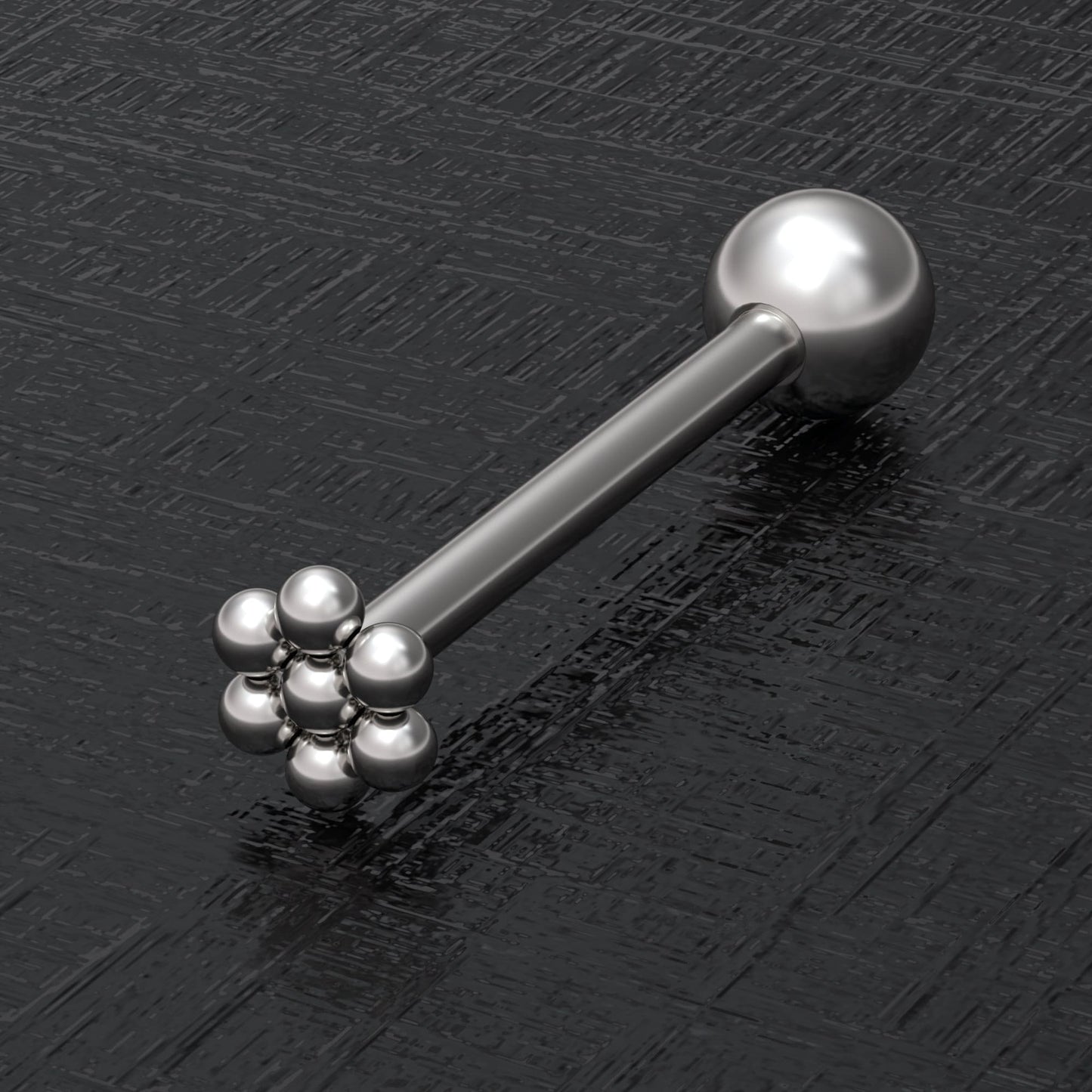 Tongue Barbell Earring Surgical Steel - TitaniumFashion