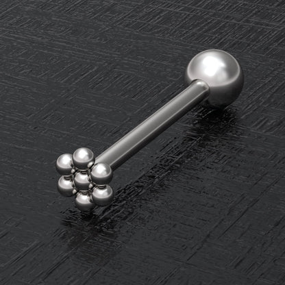 Tongue Barbell Earring Surgical Steel - TitaniumFashion