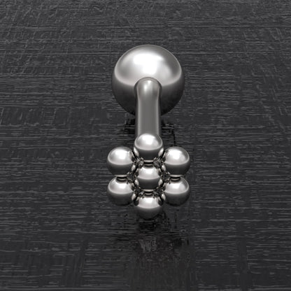 Tongue Barbell Earring Surgical Steel - TitaniumFashion