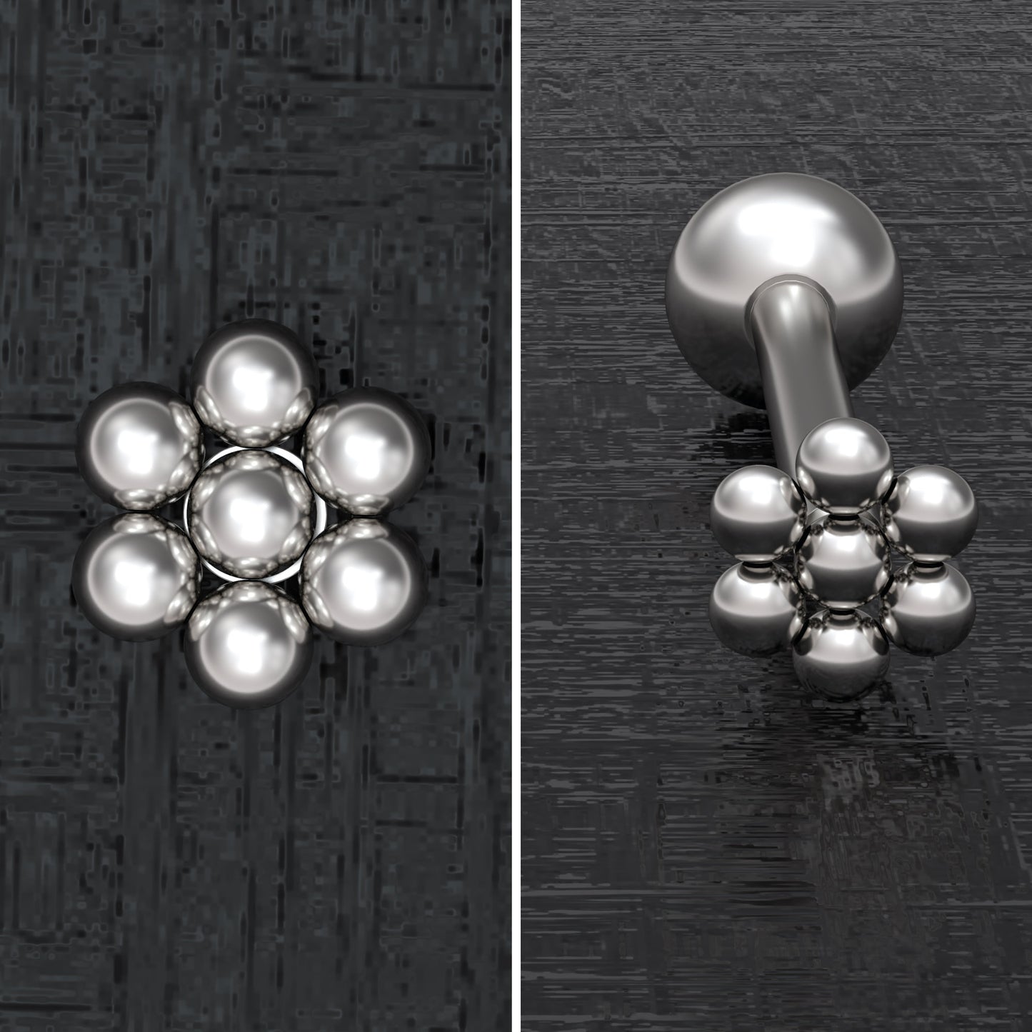 Tongue Barbell Earring Surgical Steel - TitaniumFashion