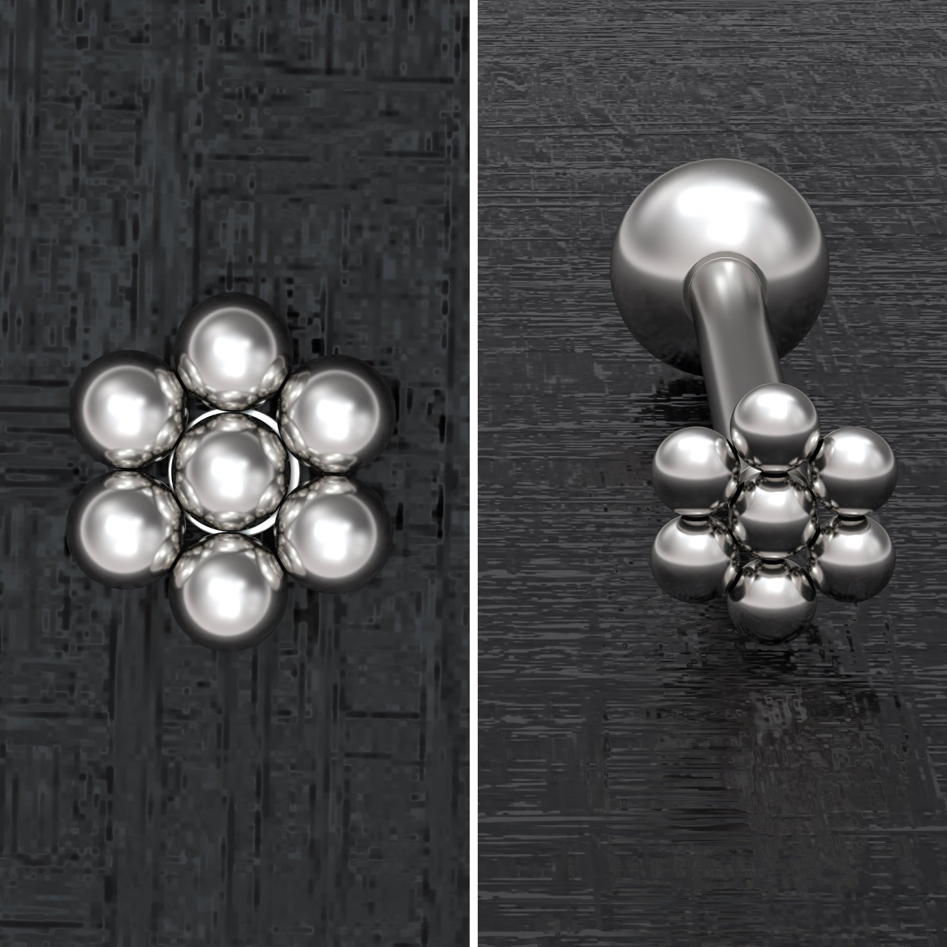 Tongue Barbell Earring Surgical Steel - TitaniumFashion