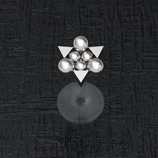 Flat Back Tragus Earring - TitaniumFashion