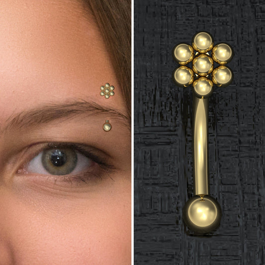 Eyebrow Jewelry Surgical Steel - TitaniumFashion