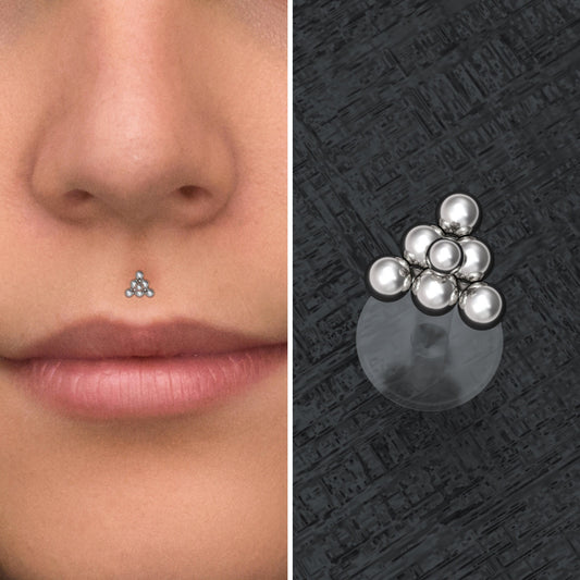 Lip Piercing Bioflex - TitaniumFashion