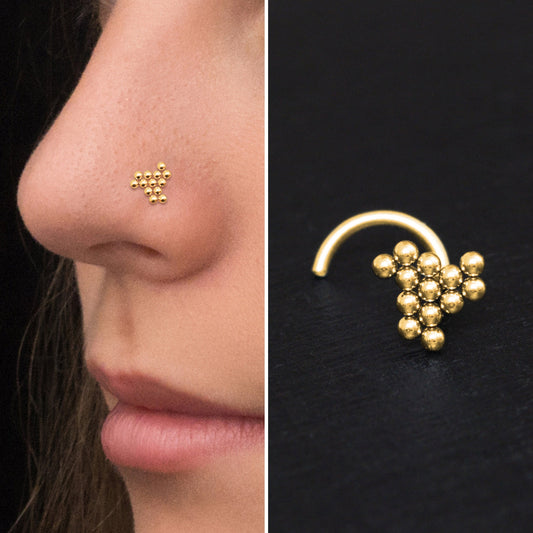 Nose Screw Stud Surgical Steel - TitaniumFashion