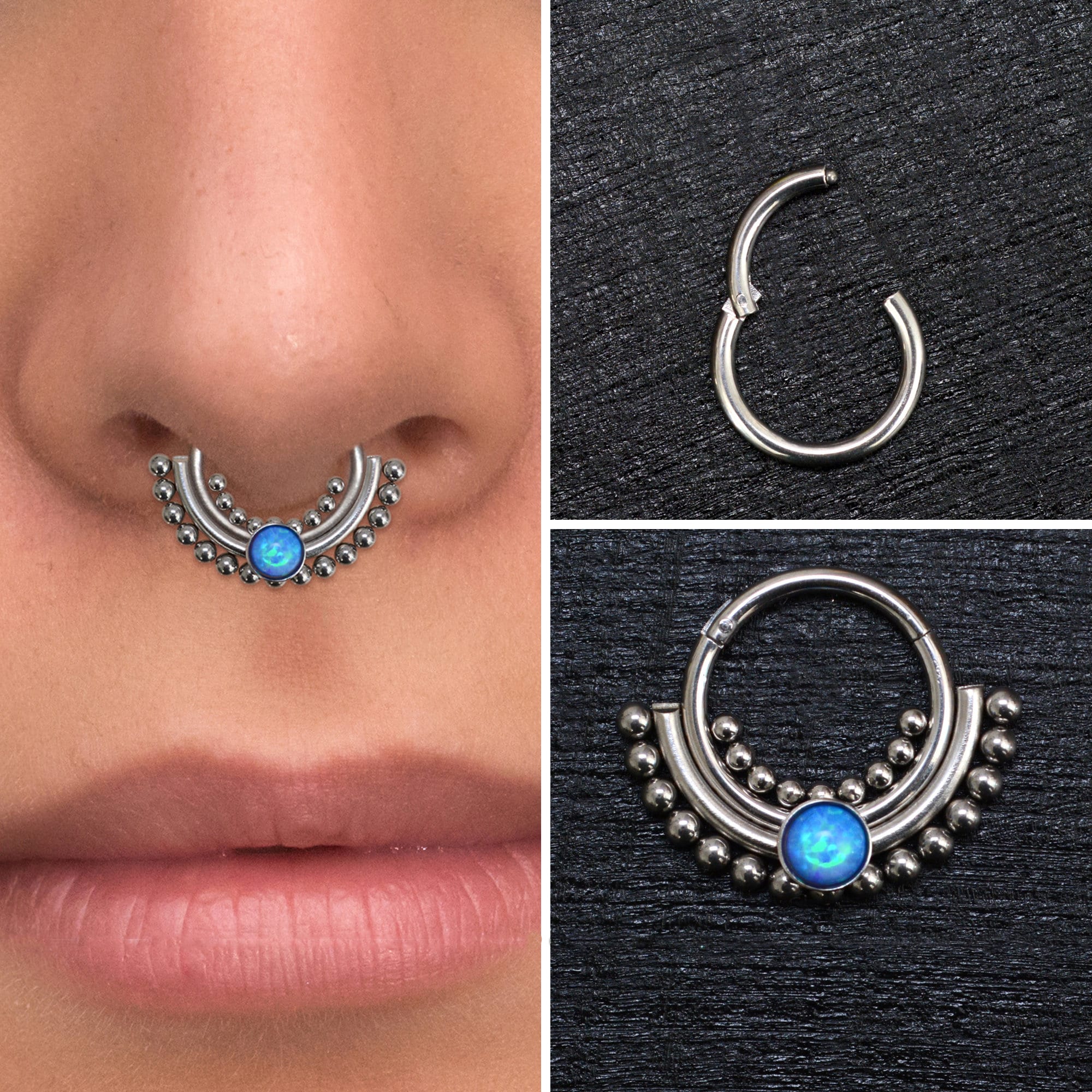 Lock Septum Rings Septum Ring Surgical Steel – TitaniumFashion