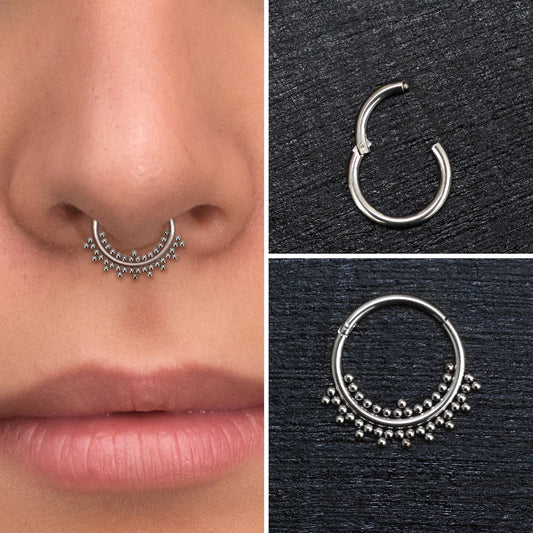 Septum Hoop Titanium Implant Grade - TitaniumFashion