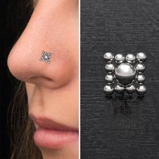 Nose Screw Stud Surgical Steel - TitaniumFashion
