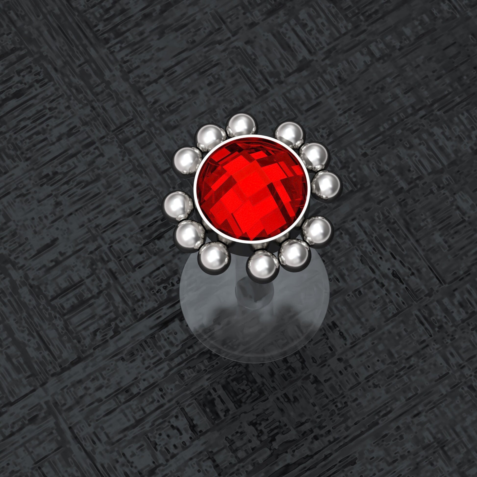 CZ Lip Labret - TitaniumFashion