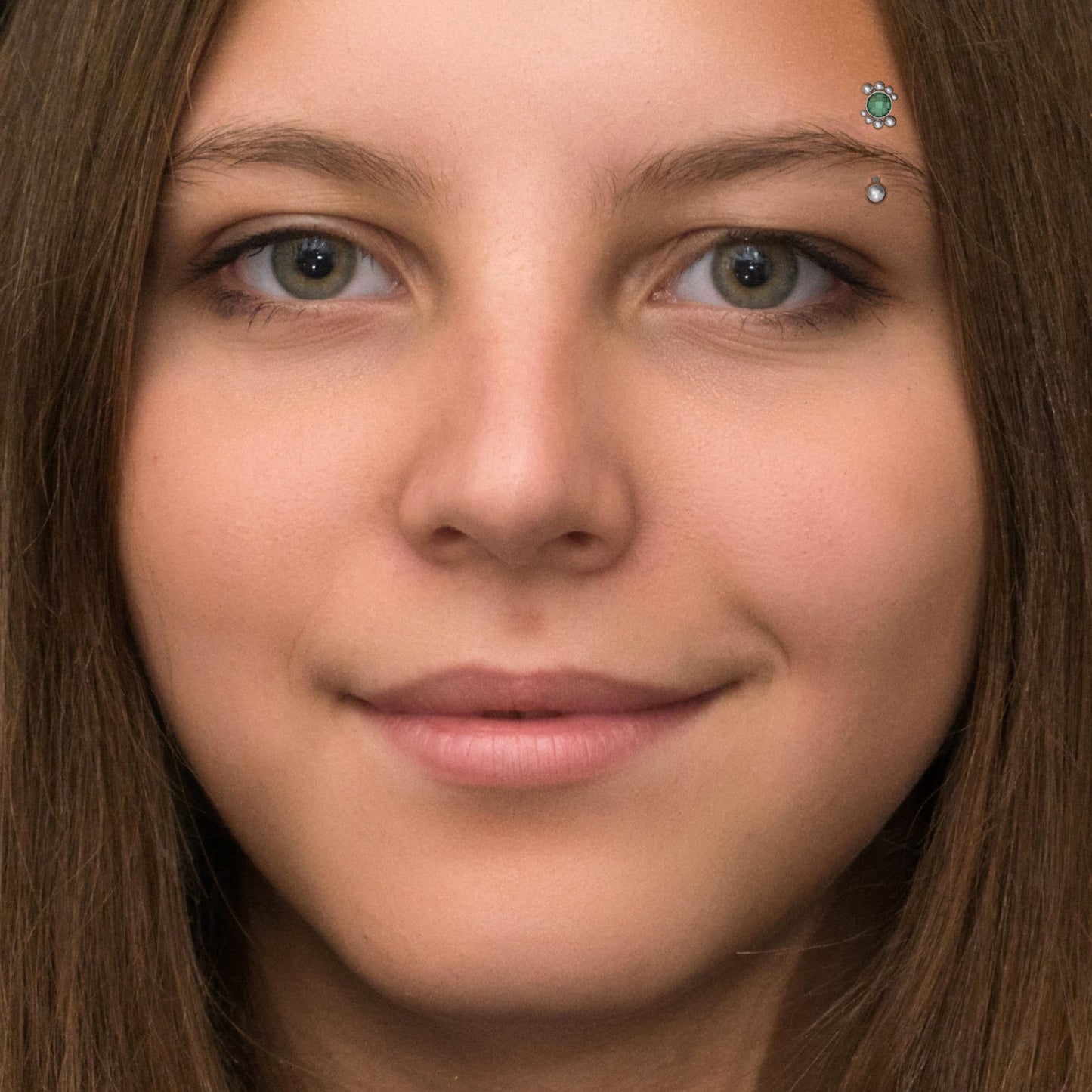 CZ Rook Earring Surgical Steel - TitaniumFashion