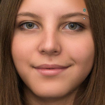 CZ Rook Earring Surgical Steel - TitaniumFashion