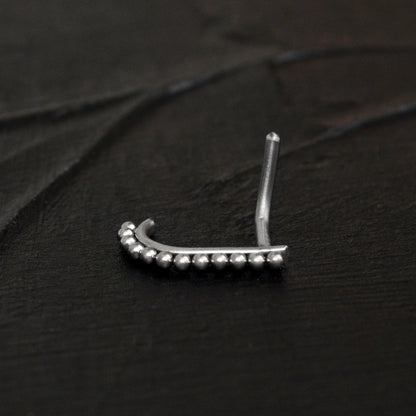 Nose Hoop With Stud Titanium Implant Grade - TitaniumFashion