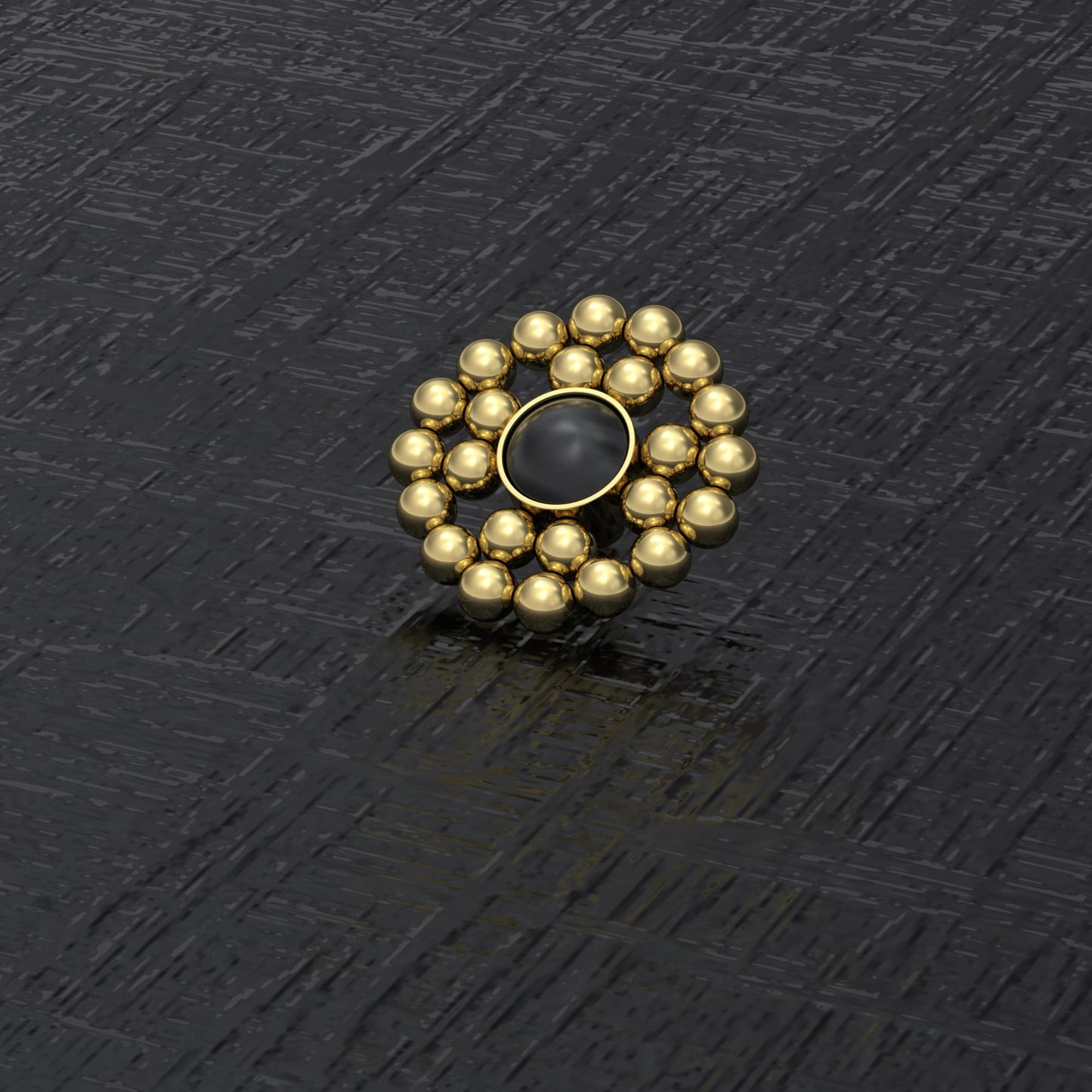 Onyx Dermal Jewelry Surgical Steel - TitaniumFashion