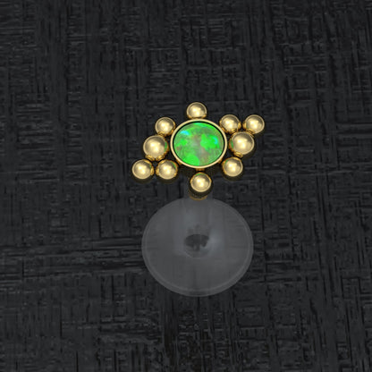 Flat Back Tragus Earring Bioflex - TitaniumFashion