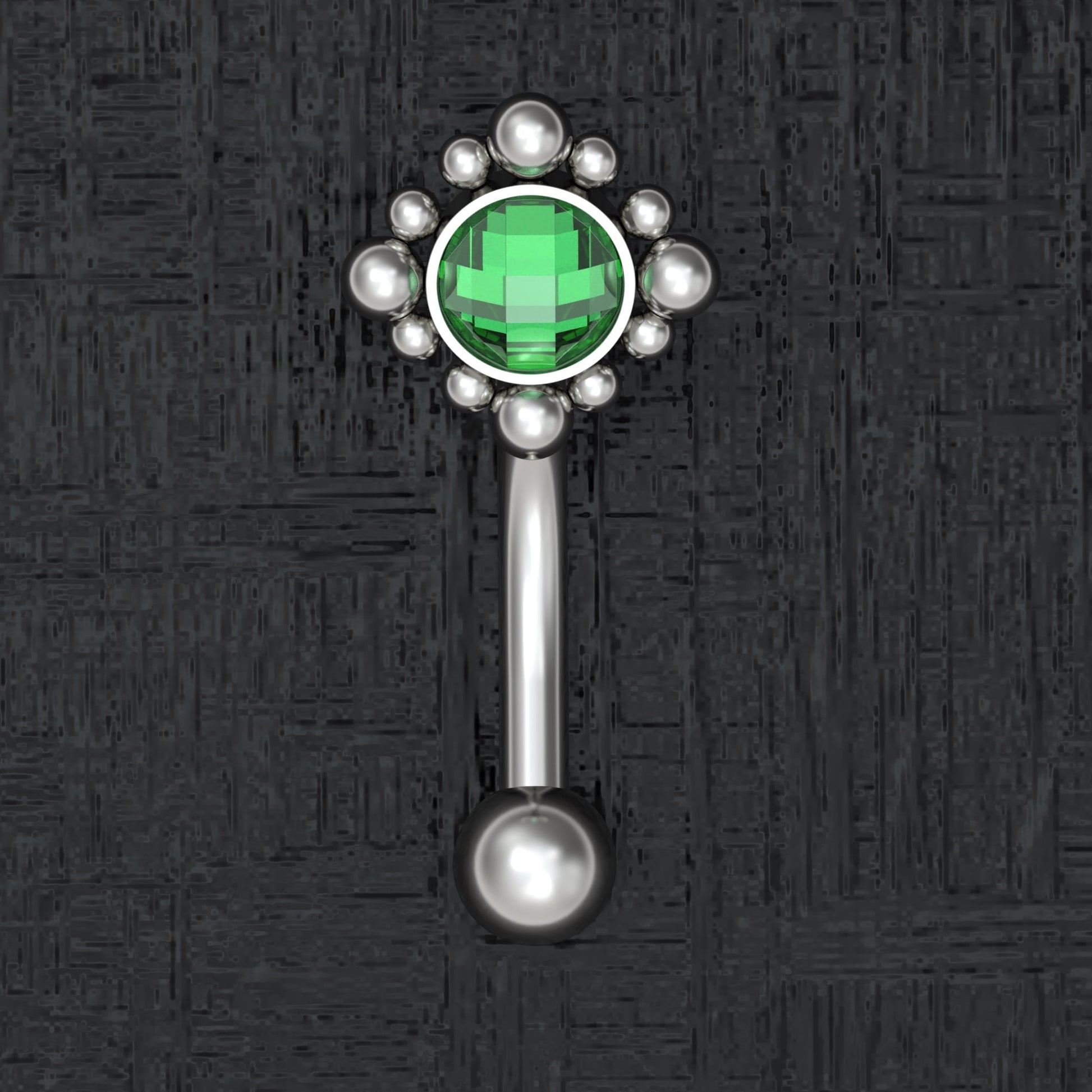 Titanium Rook Earring CZ - TitaniumFashion