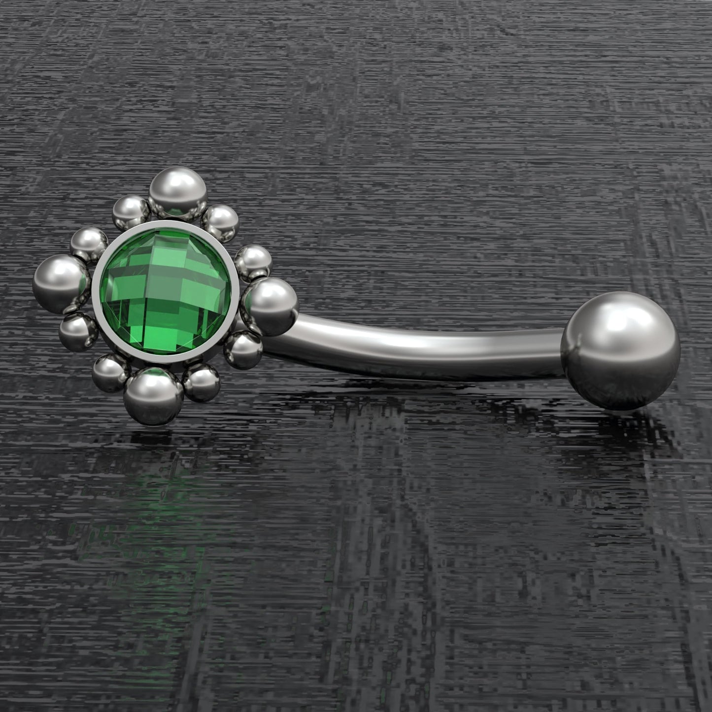 Titanium Rook Earring CZ - TitaniumFashion