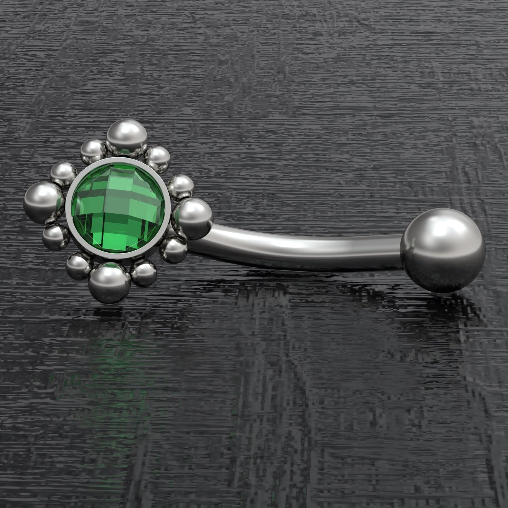 Titanium Rook Earring CZ - TitaniumFashion