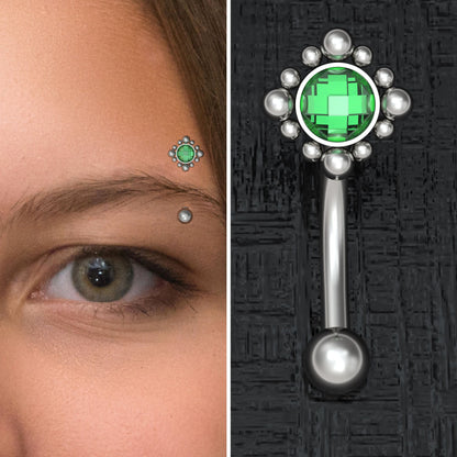 Titanium Rook Earring CZ - TitaniumFashion