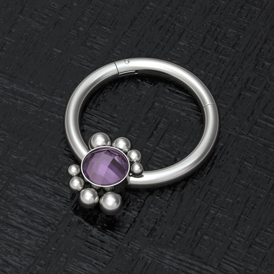 Titanium Septum Ring Clicker Earring - TitaniumFashion