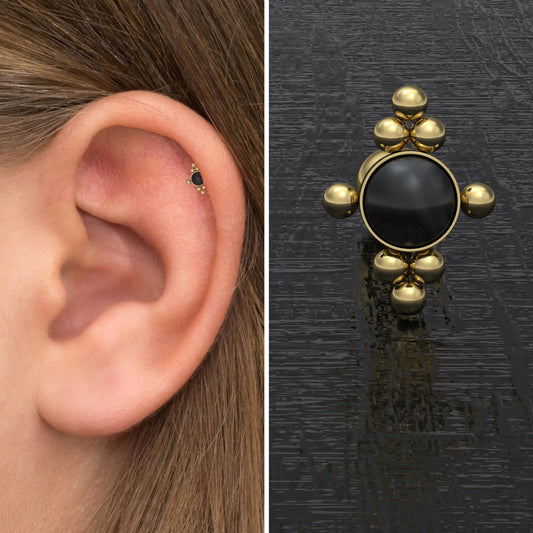 Tragus Earring Surgical Steel - TitaniumFashion