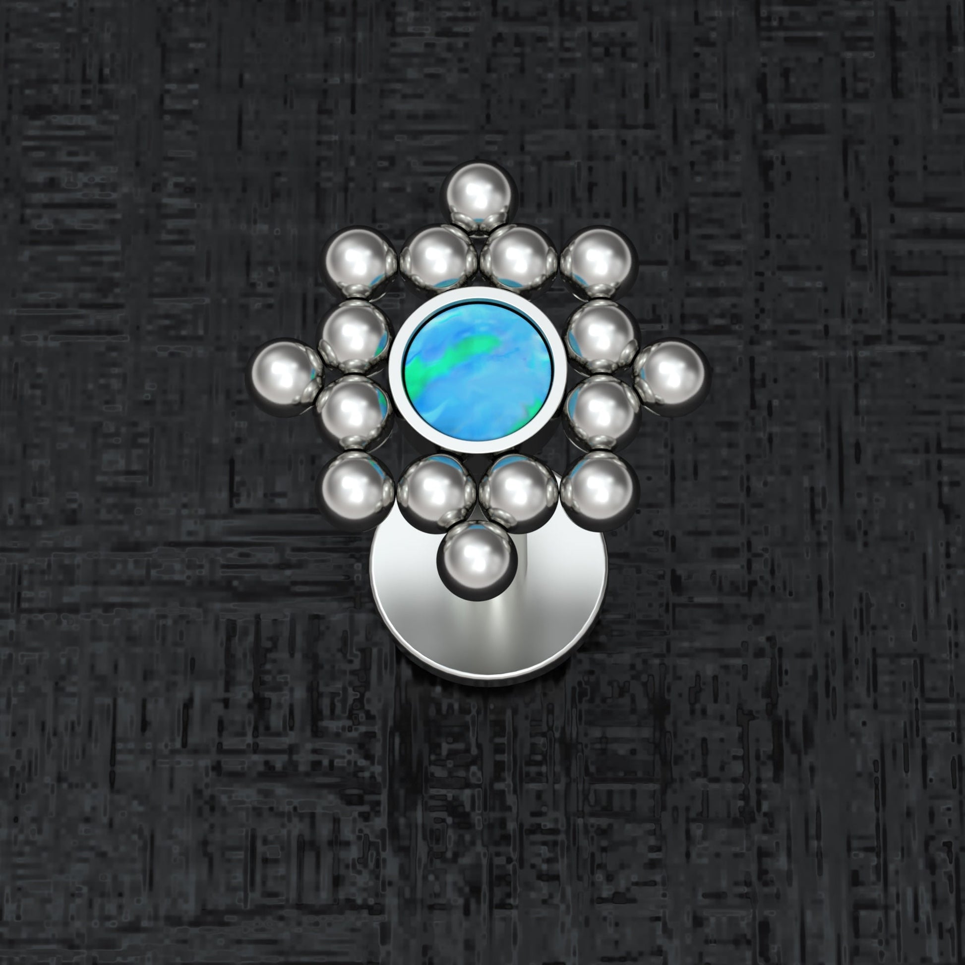 Opal Lip Labret Implant Grade Titanium - TitaniumFashion