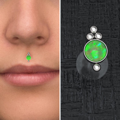 Bioflex Medusa Lip Piercing - TitaniumFashion