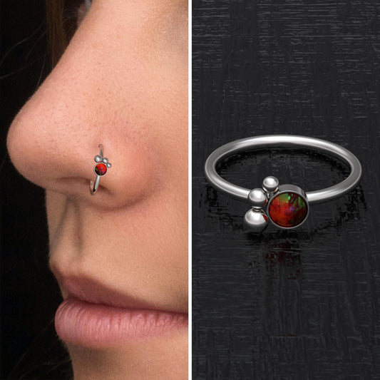 Nose Piercing Surgical Steel - TitaniumFashion
