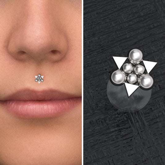 Bioflex Lip Ring - TitaniumFashion