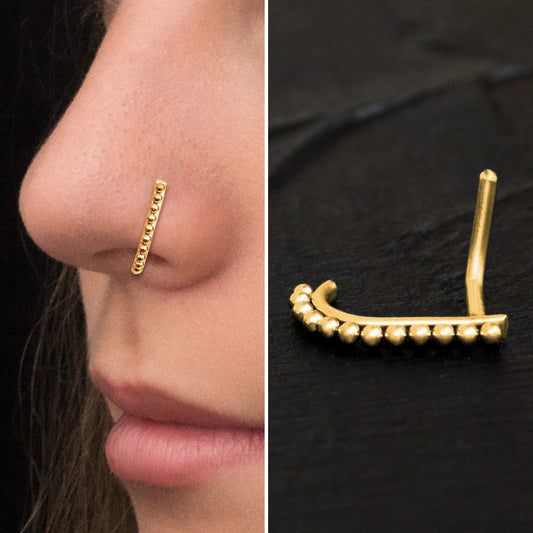 Nose Stud Ring Surgical Steel - TitaniumFashion