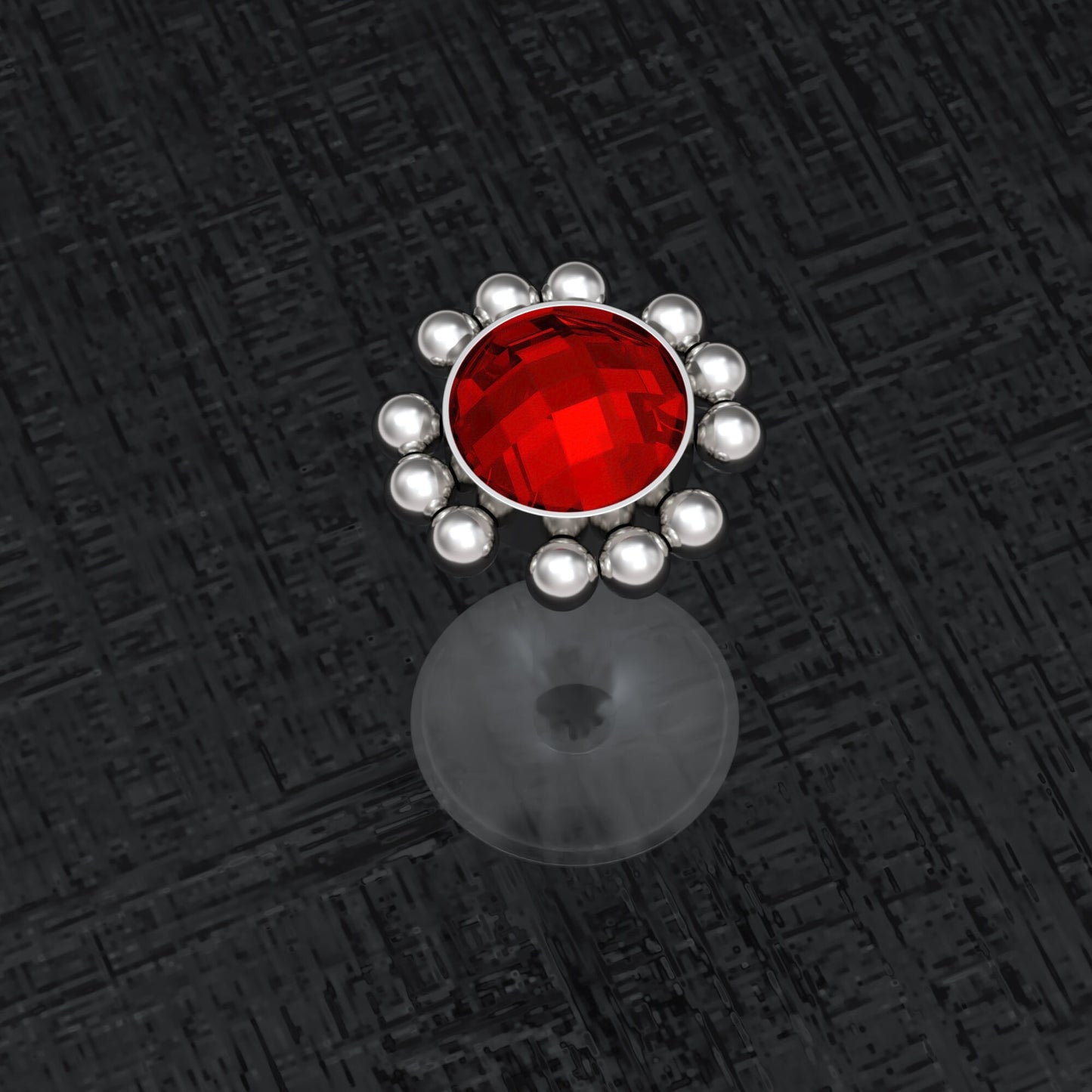 CZ Lip Labret - TitaniumFashion