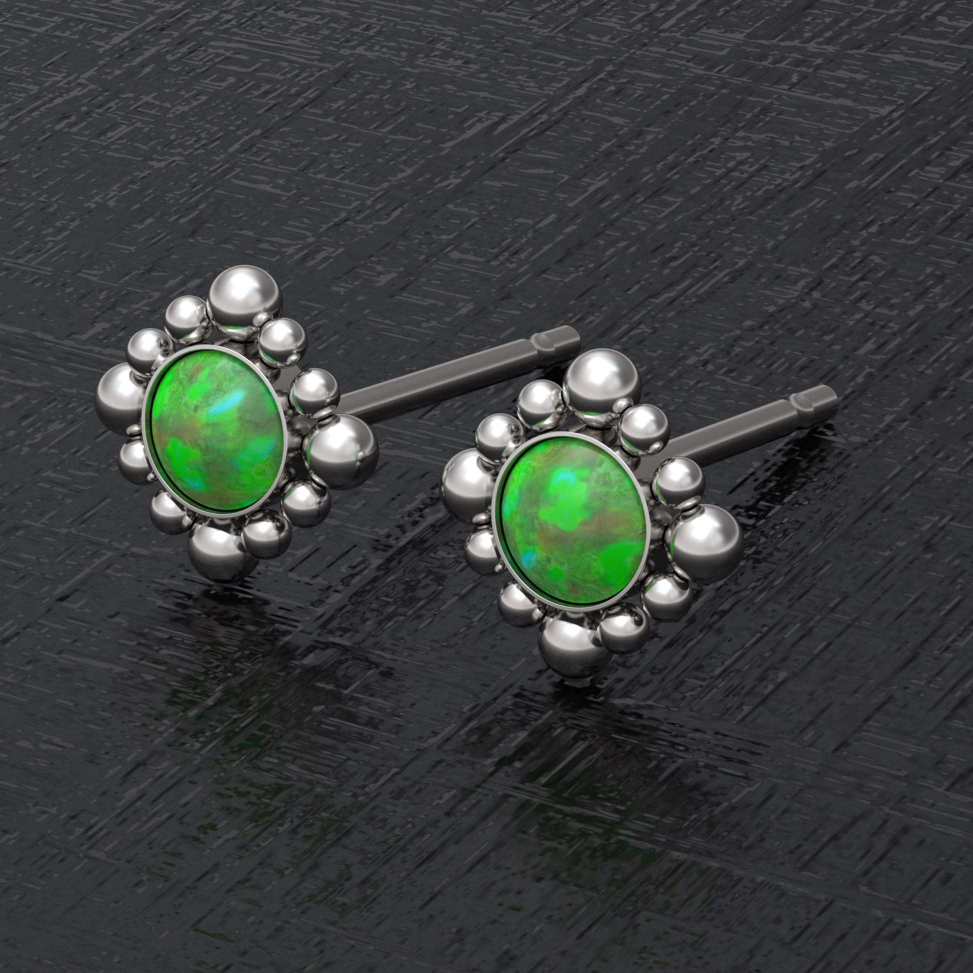 Surgical Steel Tiny Stud Earrings - TitaniumFashion