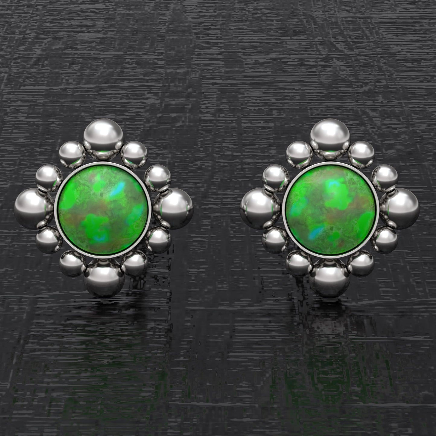 Surgical Steel Tiny Stud Earrings - TitaniumFashion