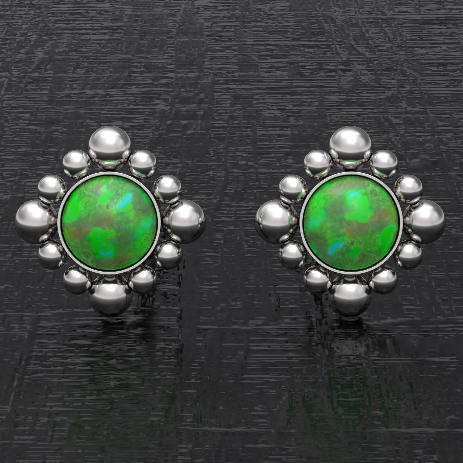 Surgical Steel Tiny Stud Earrings - TitaniumFashion