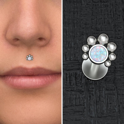 Opal Lip Labret Titanium - TitaniumFashion