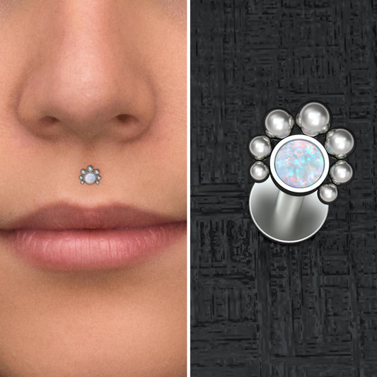 Opal Lip Labret Titanium - TitaniumFashion