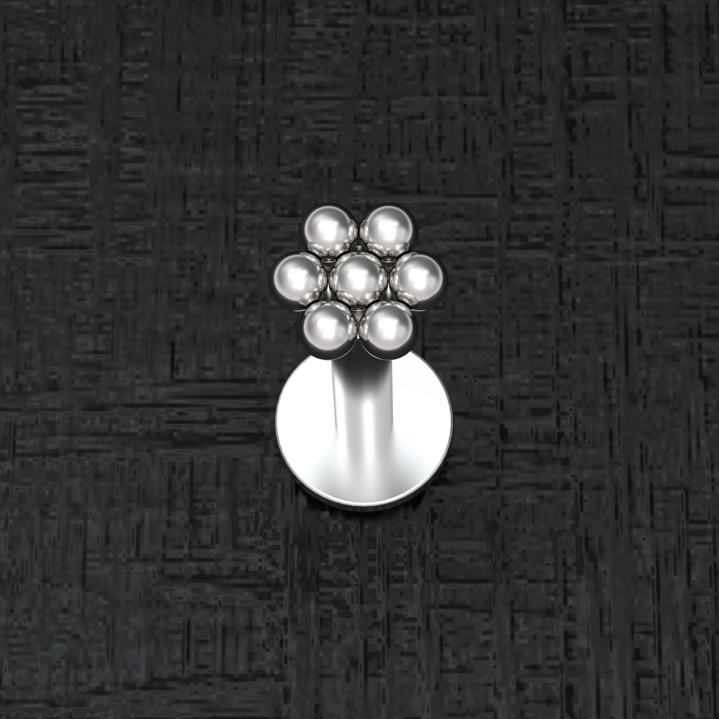 Surgical Steel Medusa Lip Piercing - TitaniumFashion