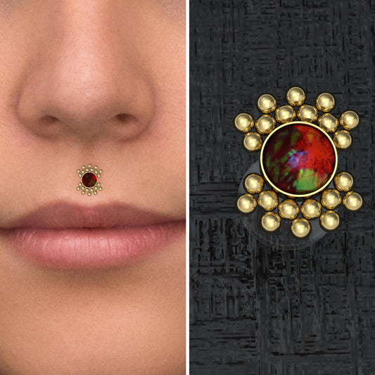 Bioflex Medusa Lip Piercing - TitaniumFashion