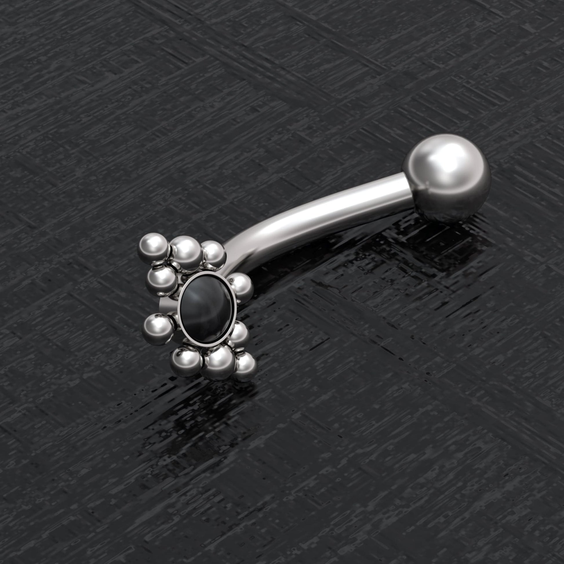 Surgical Steel Eyebrow Jewelry - TitaniumFashion