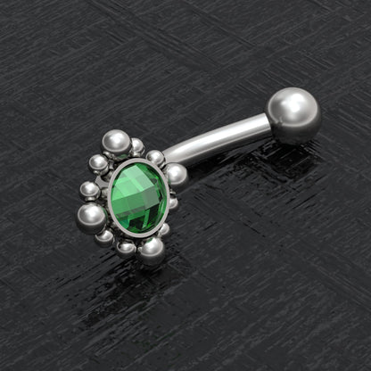 Titanium Rook Earring CZ - TitaniumFashion