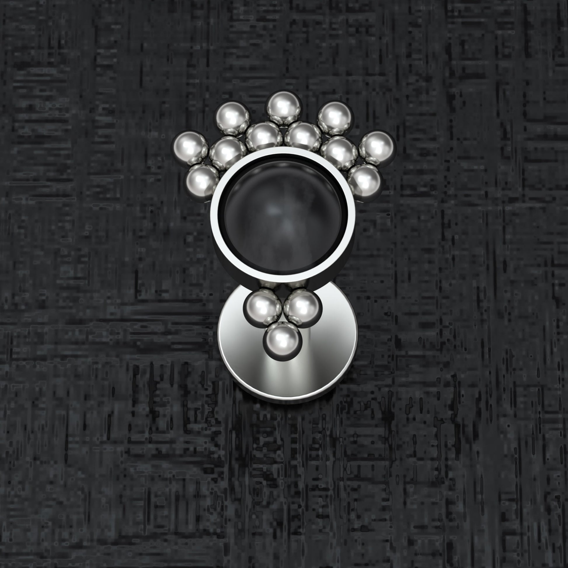 Onyx Lip Piercing Titanium Implant Grade - TitaniumFashion