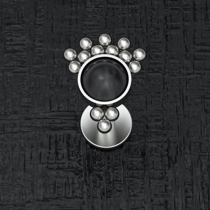 Onyx Lip Piercing Titanium Implant Grade - TitaniumFashion