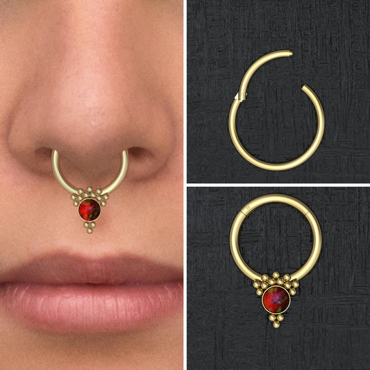 Surgical Steel Daith Earring - TitaniumFashion