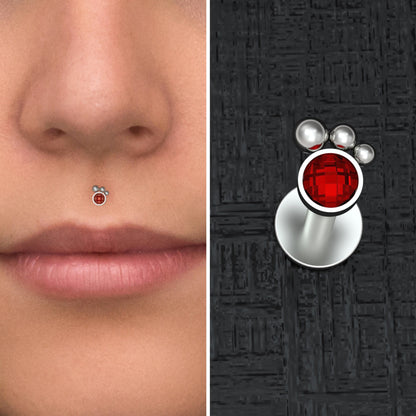 Titanium Medusa Lip Piercing - TitaniumFashion