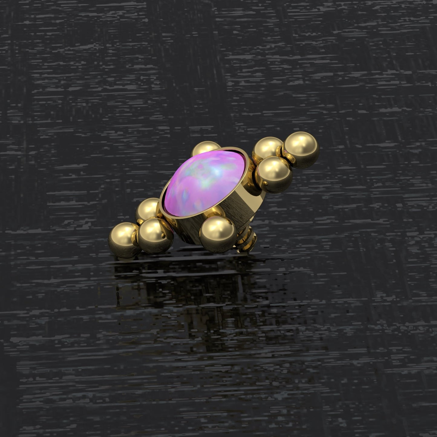 Internally Threaded Dermal Top Surgical Steel - TitaniumFashion