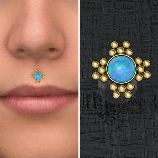 Opal Lip Labret Bioflex - TitaniumFashion