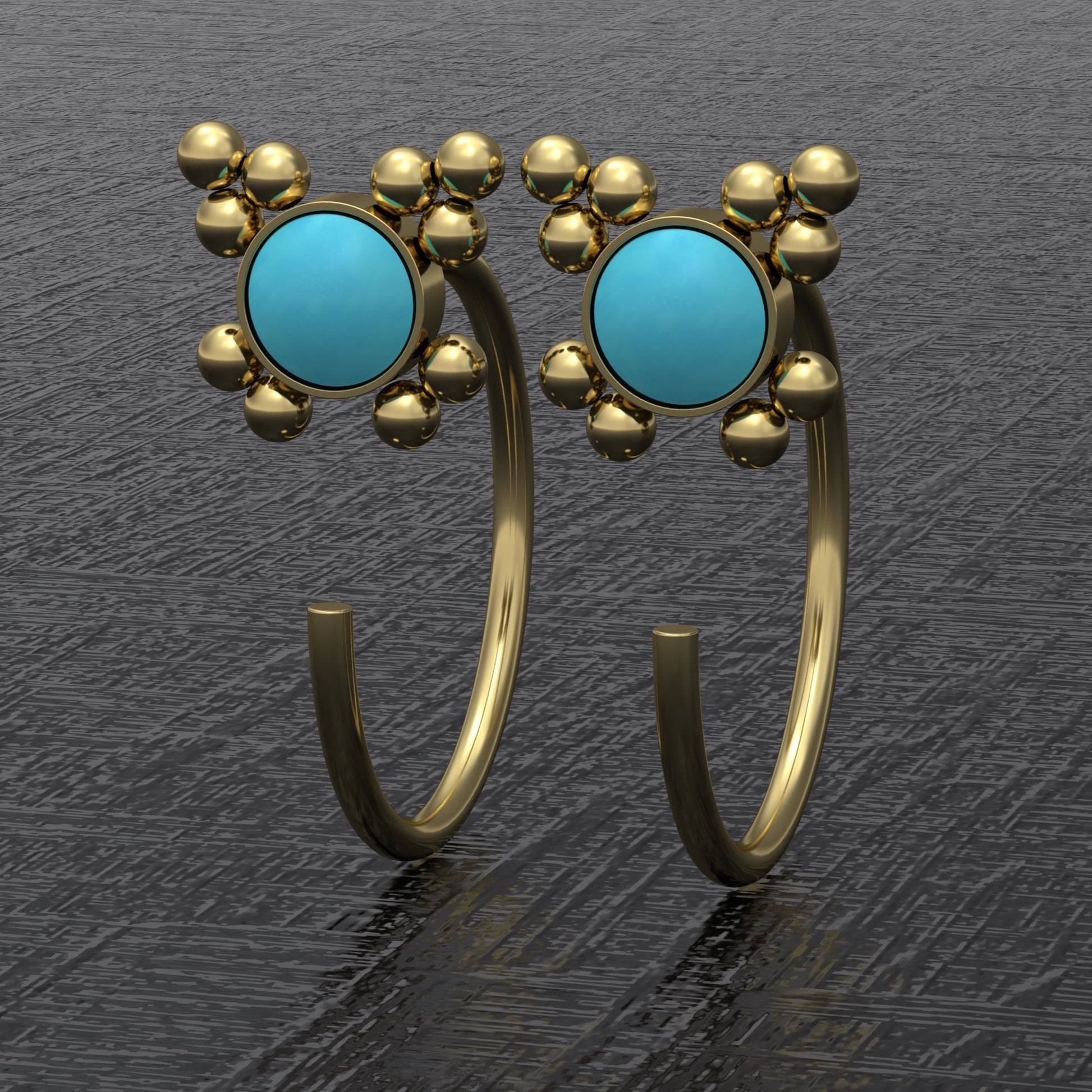 Open Hoop Earrings Surgical Steel - TitaniumFashion