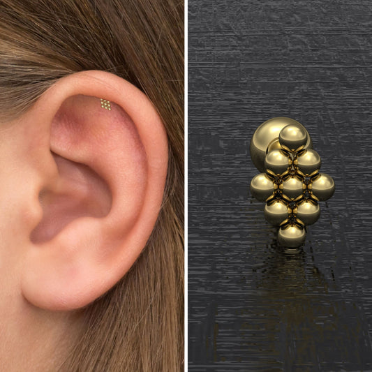 Forward Helix Piercing Surgical Steel - TitaniumFashion