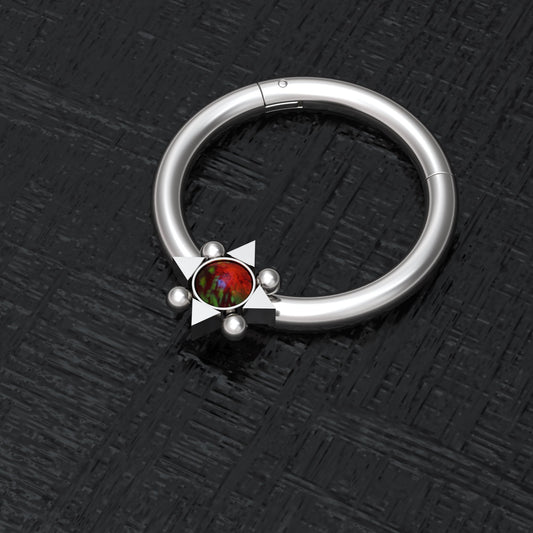 Surgical Steel Daith Earring - TitaniumFashion