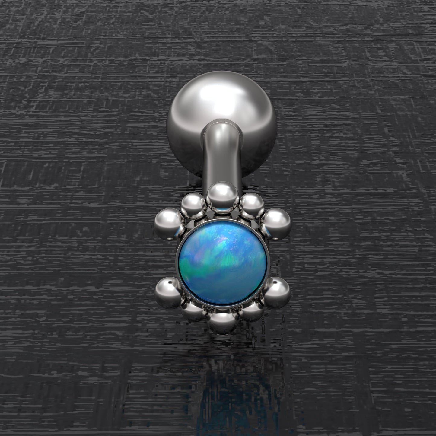 Opal Tongue Bar - TitaniumFashion